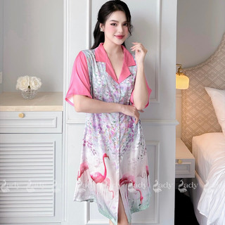 đầm sơ mi lụa