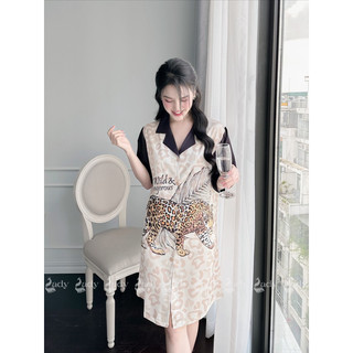 đầm sơ mi lụa