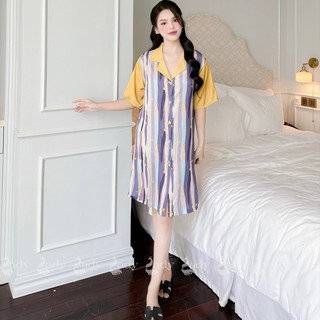 đầm sơ mi lụa