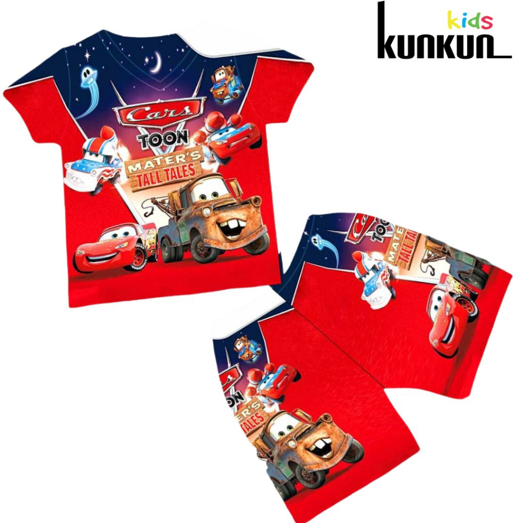 Đồ bộ bé trai thun lạnh in hình Xe đua KunKun Kid TP658-749-809-828 - Size đại cho bé trai từ 10-60kg