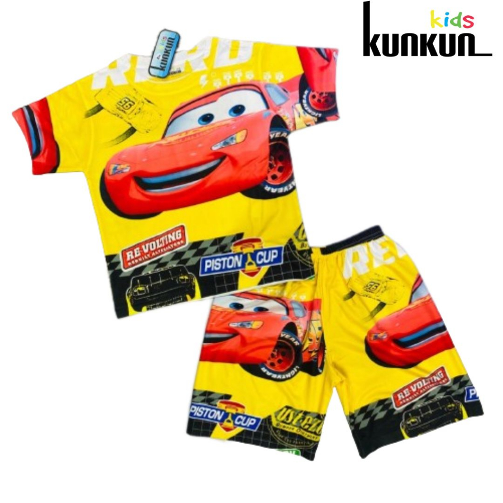 Đồ bộ bé trai thun lạnh in hình Xe đua KunKun Kid TP658-749-809-828 - Size đại cho bé trai từ 10-60kg