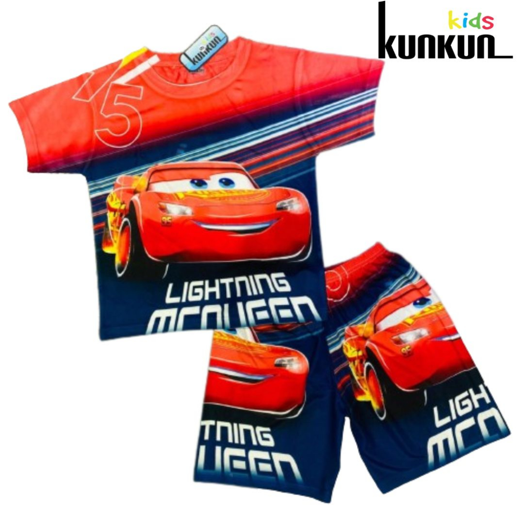 Đồ bộ bé trai thun lạnh in hình Xe đua KunKun Kid TP658-749-809-828 - Size đại cho bé trai từ 10-60kg