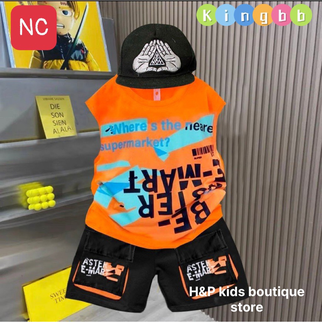 SALE _ Bộ cotton tàu hoạ tiết siêu ngầu có túi thật cho bé 20-35kg_Thoitrangbeyeu_J&B Kids