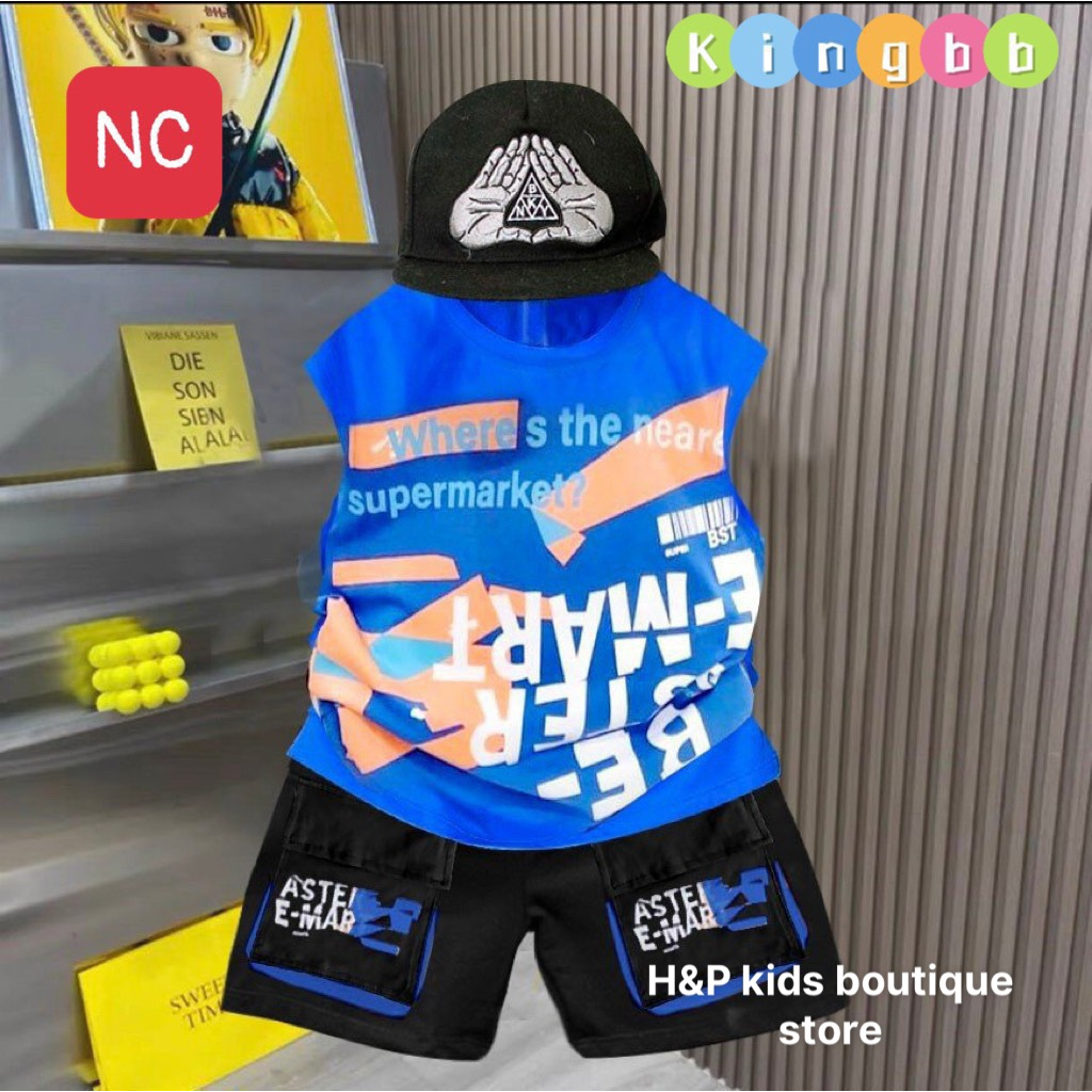 SALE _ Bộ cotton tàu hoạ tiết siêu ngầu có túi thật cho bé 20-35kg_Thoitrangbeyeu_J&B Kids