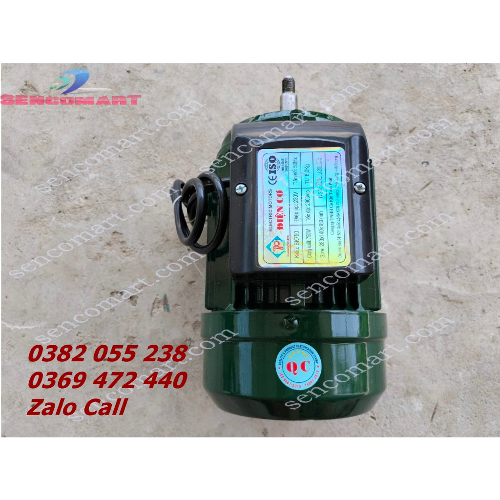 XẢ KHO motor điện 1 pha 750w vòng quay 2900v/p chính hãng