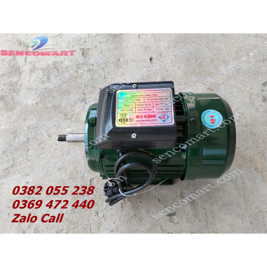 XẢ KHO motor điện 1 pha 750w vòng quay 2900v/p chính hãng