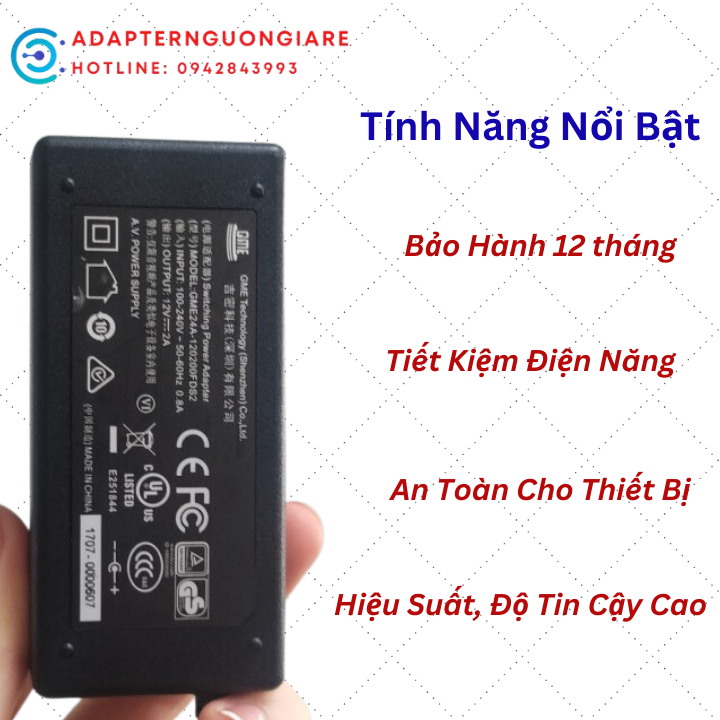 ADAPTER NGUỒN GME 24A-120200FDS2 12V 2A