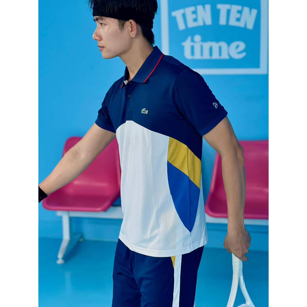Bộ đồ thể thao La--cos-te vải poly interlock chuẩn hãng 100% unisex hoạt động thể dục