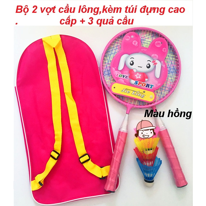 Bộ 2 vợt cầu lông cho bé+tặng kèm 3 quả cầu