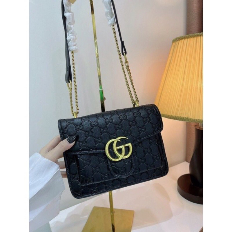 [Mã Quốc Dân]Túi Da Sần Vân Chữ Mới 2023(Size 21)