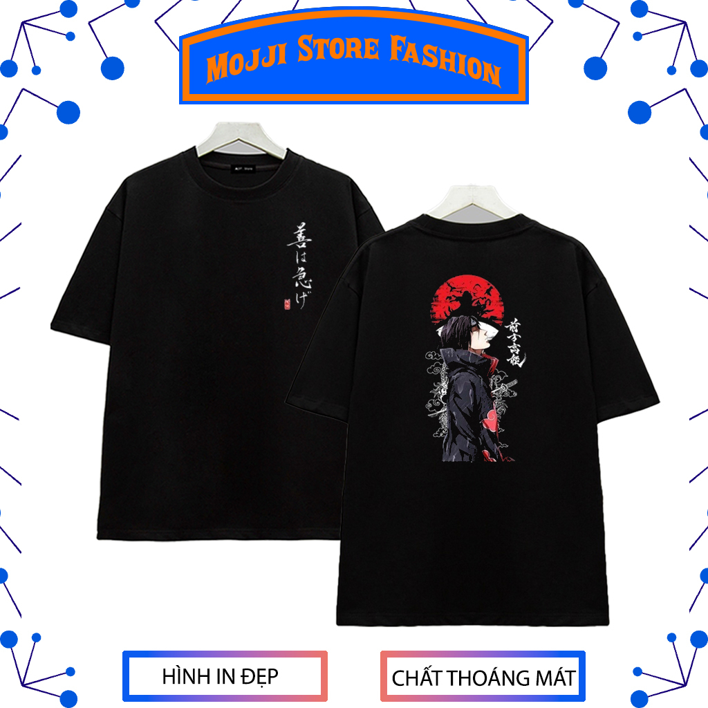 Áo thun Itachi Uchiha - áo thun in hình Naruto - chất thun thoáng mát
