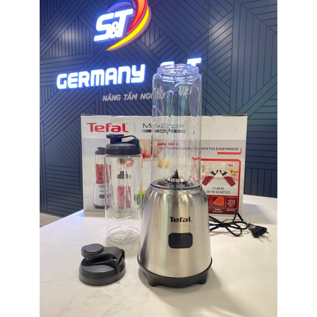Máy xay sinh tố mini TEFAL BL15FD Mix & Move kèm 2 bình Nội Địa Đức, Máy xay sinh tố hàng new 2022 GermanySnT 400068