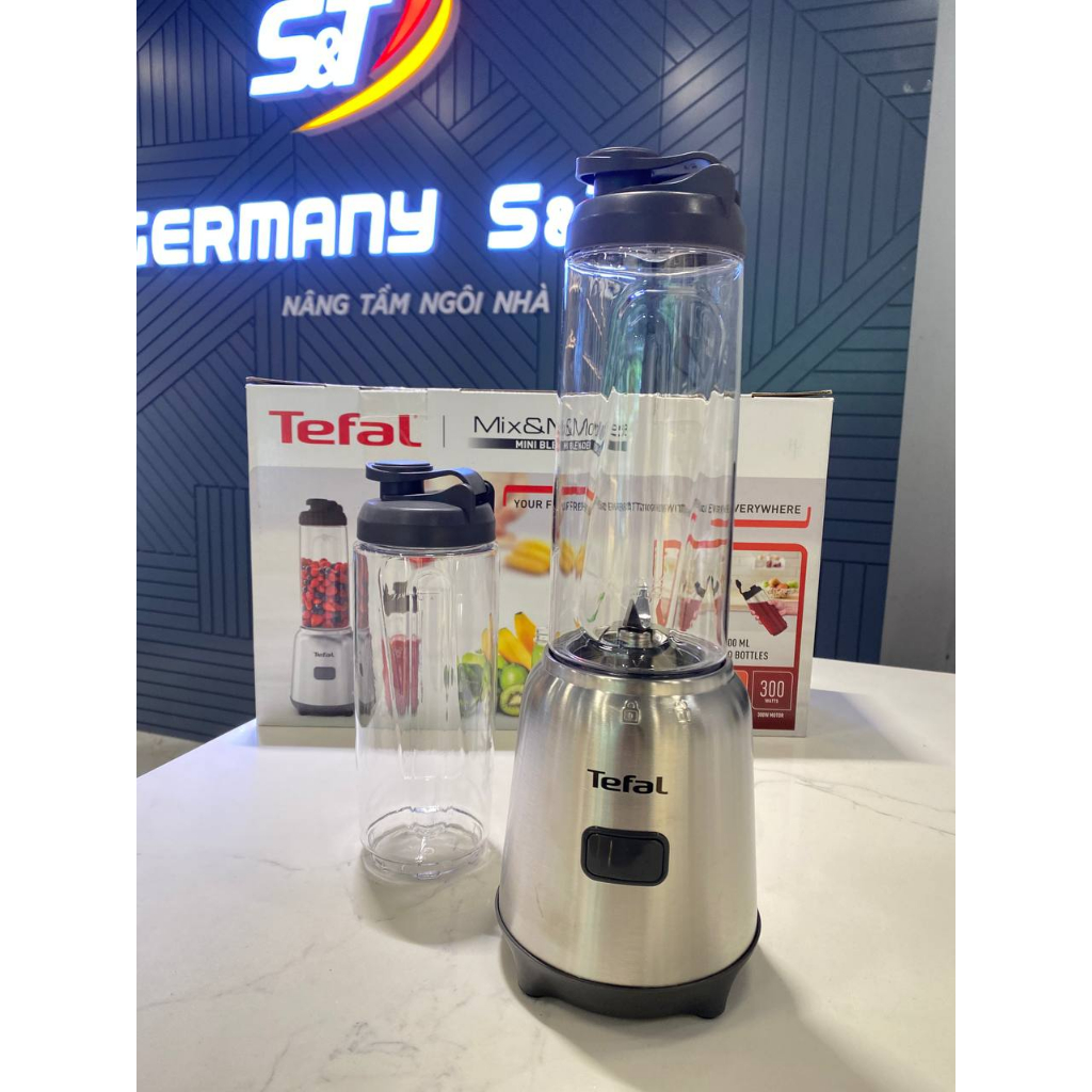 Máy xay sinh tố mini TEFAL BL15FD Mix & Move kèm 2 bình Nội Địa Đức, Máy xay sinh tố hàng new 2022 GermanySnT 400068