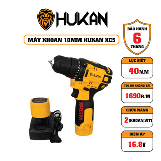 Máy khoan pin 10mm hukan hk-xc5 pin 4cell 16.8v động cơ không thổi than bắt vít mượt nhỏ gọn