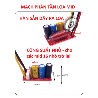 MẠCH PHÂN TẦN LOA MID CHO THÙNG LOA NHỎ M113 - PHÂN TẦN LOA TRUNG
