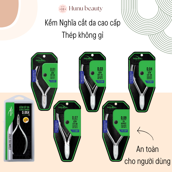 Kềm Nghĩa Cắt Da Thép Không Gỉ D01 - D03 - D04 - D05 - D07 - D09 Cao Cấp