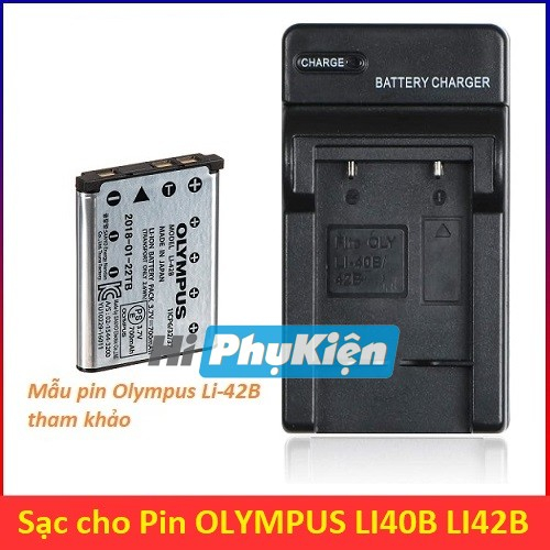 Sạc cho pin máy ảnh Olympus Li-40B, Li-42B