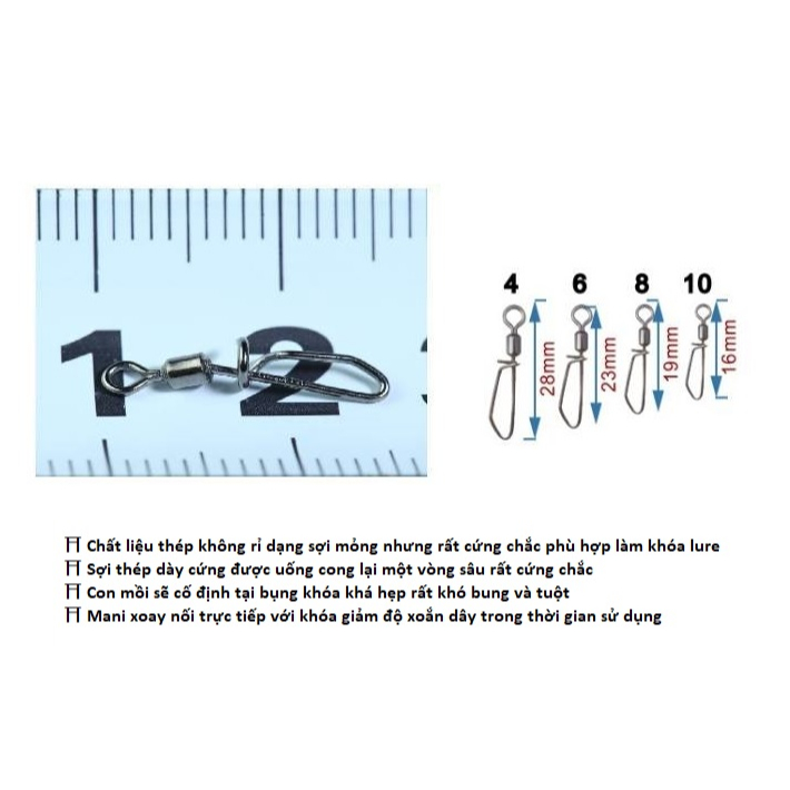 Khóa bóp Hirushima- HT-K1A siêu cứng Hita Lure