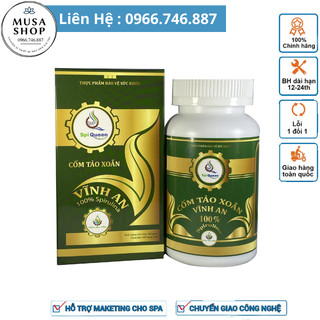 Tảo xoắn Vĩnh An hộp 100gr dạng bột - dùng cấy tảo đẹp da cho spa, thẩm mỹ viện