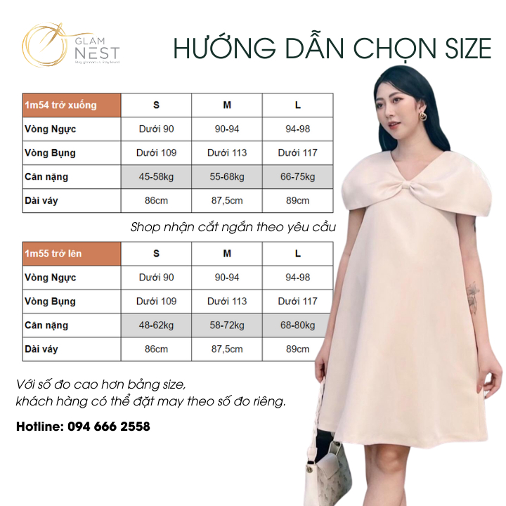 Váy Bầu Đẹp Đầm Bầu Diện Tết Thời Trang Vải Taffta Cao Cấp GLAM NEST VN004