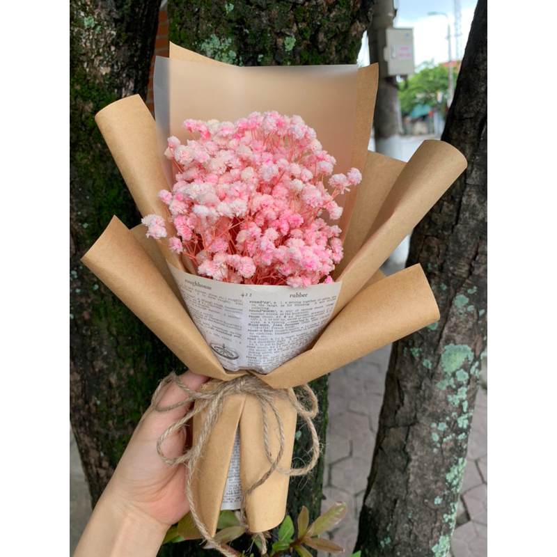 BÓ HOA KHÔ MINI VINTAGE nhiều màu