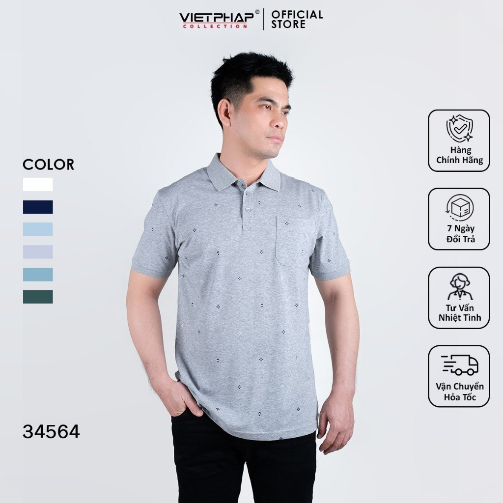 Áo Thun Cotton In Cao Cấp VIỆT PHÁP /Form Luxury / Thoáng mát, co dãn, chất liệu cotton thấm hút mồ hôi tốt 34564
