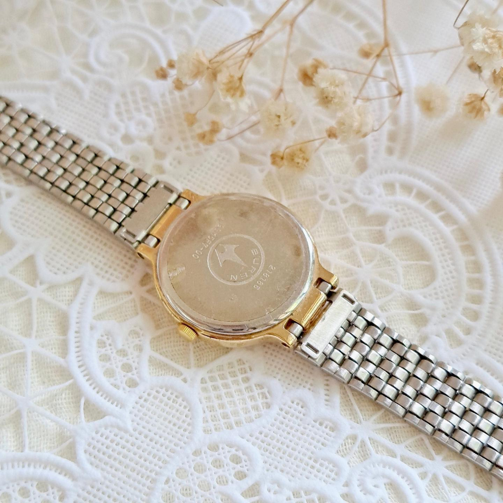 Đồng hồ Si Nhật - Nữ - BUREN Elegance / Mạ vàng toàn thân