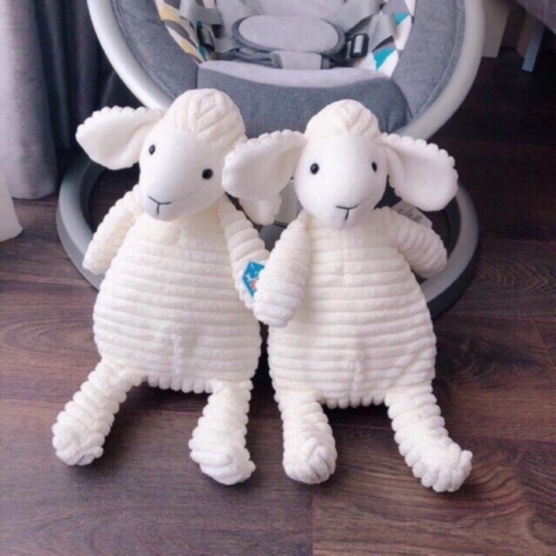 Gấu Bông Cho Bé, Thú Nhồi Bông Bé Ôm Đi Ngủ, Thỏ Bông - Cừu Bông Trắng, Quà tặng, Đồ trag trí, Đồ Chơi Trẻ Em.