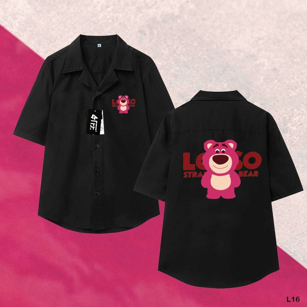 Áo sơ mi L 16 CỔ VEST Tay Lỡ Thời Trang Unisex Vải Lụa Chéo