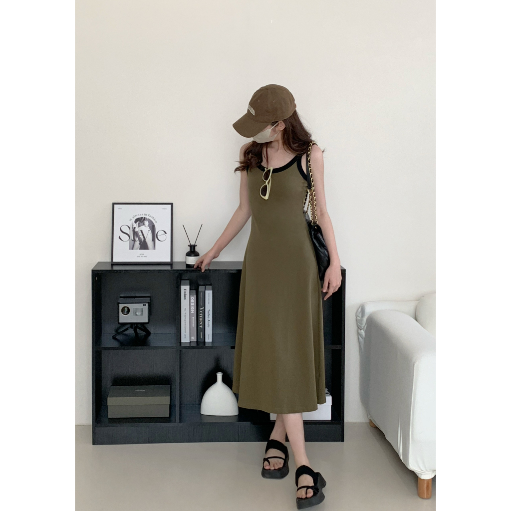 Váy hai dây body dáng xòe chữ A Suny Dress, váy thun dài maxi Deliz Studio | BigBuy360 - bigbuy360.vn