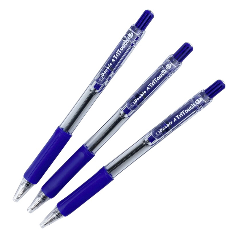 Bút bi Double A DBP-107-B xanh dương (Hộp =12 cây)