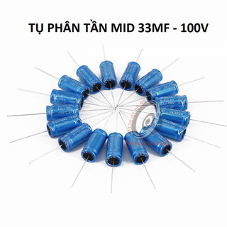 Bộ 20 con tụ 10mf 15mf 33mf 100v xanh - không phân cực - tụ loa mid - tụ loa trung