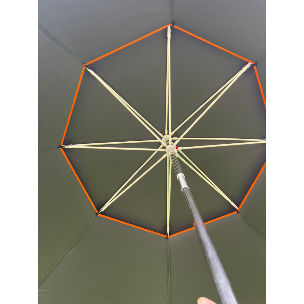 Ô dù câu cá chính hãng MC JIADIAONI màu đen 2 lớp dày dặn 3 size: 2,2m -2,4m và 2,6m