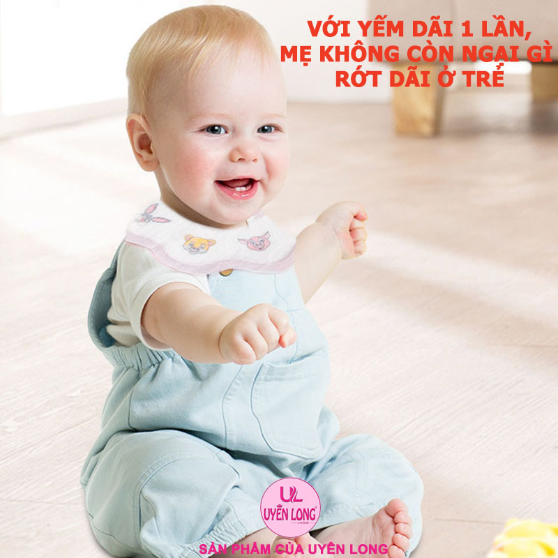 Yếm Thấm Dãi Rớt Cho Bé Sử Dụng 1 Lần, An Toàn Cho Bé, Thuận Lợi Cho Mẹ, Dễ Dàng Mang Theo