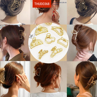 Kẹp tóc, cặp tóc càng cua kim loại 5 răng hàn quốc đẹp hot trend