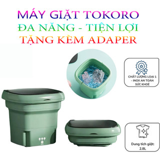 Máy Giặt Mini Gấp Gọn 36w ,Tự Vắt Khử Khuẩn Giặt Đồ Lót Tất Vớ Quần Áo Trẻ Em Tiện Lợi