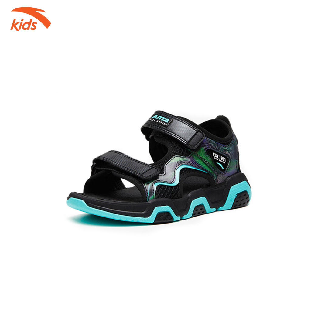 Sandals bé trai Anta Kids dòng sandals lội nước, thiết kế quai dán tiện lợi W312329983