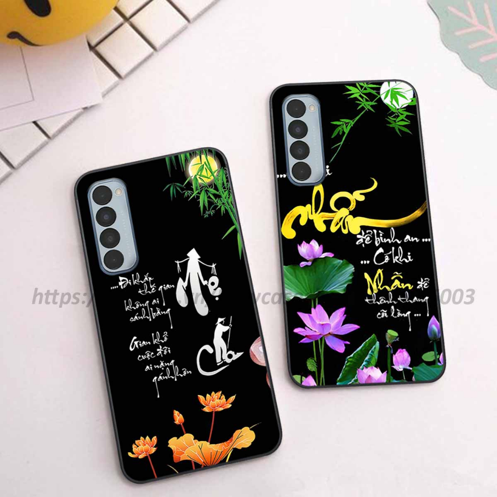 Ốp lưng Oppo Reno 4 / 4 Pro /4 Pro 5G in hình thư pháp,tâm an vạn sự an giản dị