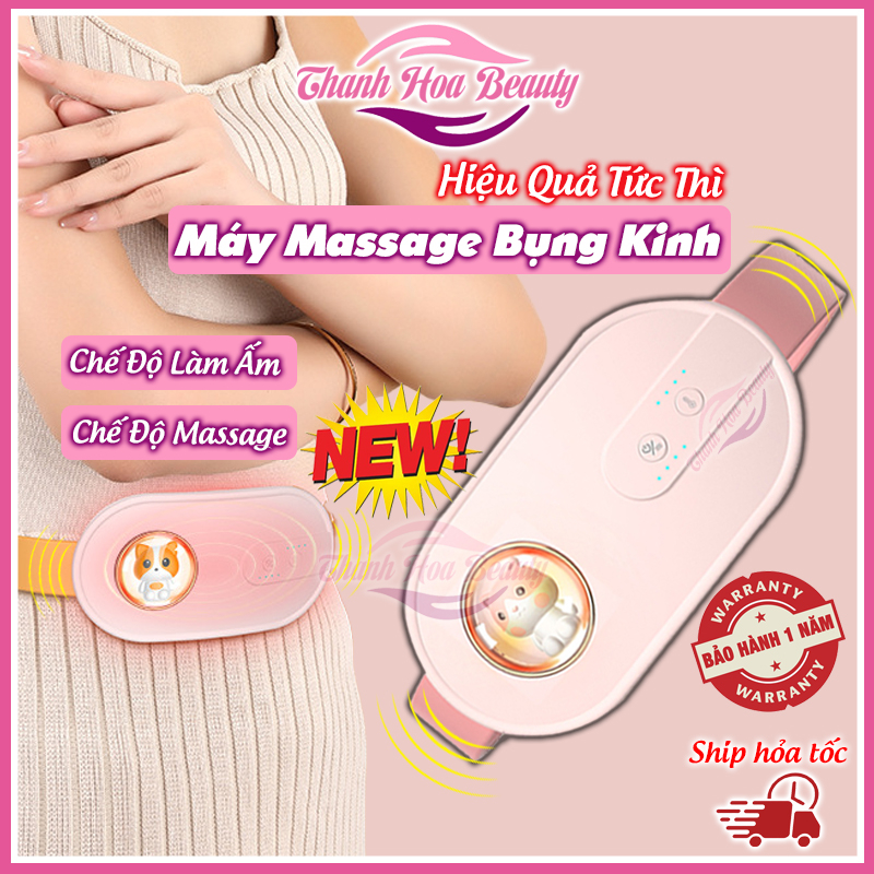 Máy Massage Bụng Kinh, Máy Chườm Giảm Đau Bụng Kinh Cắm Điện Tích Điện Làm Ấm Bụng Cho Phụ Nữ Đến Kỳ - Thanh Hoa Beauty