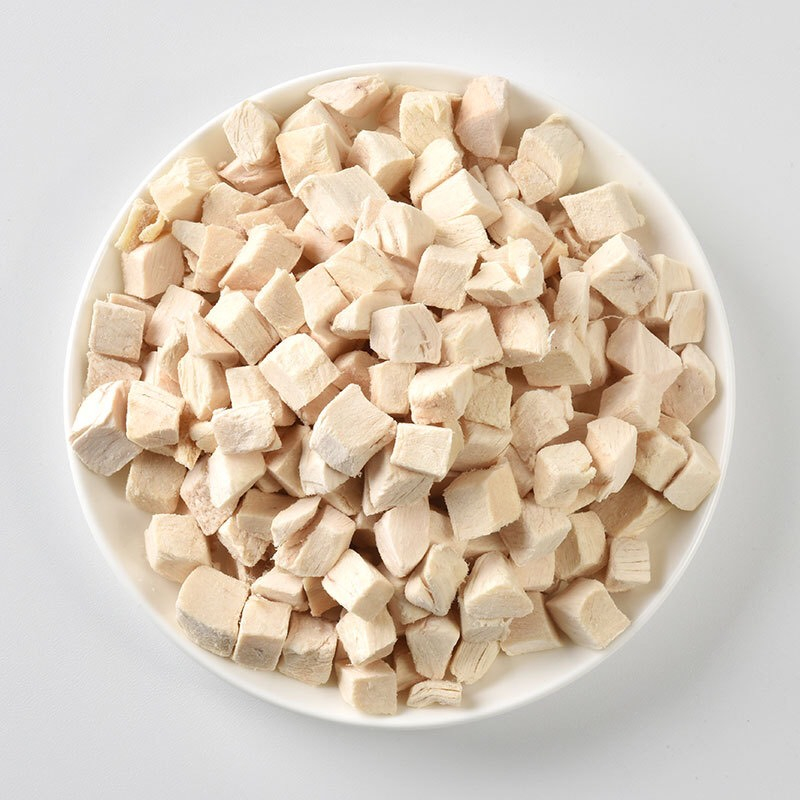 HỘP GÀ SẤY khô viên gà sấy 500GRAM  cho chó mèo, ức gà , viên gà , lòng đỏ trứng