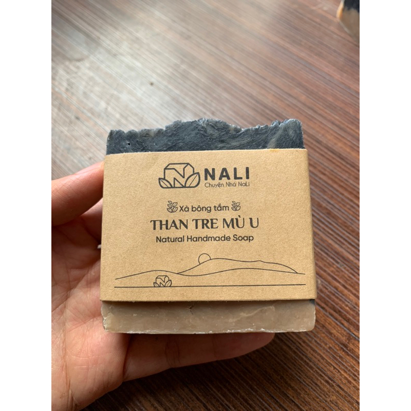 Xà phòng Than tre Mù u - Giảm mụn lưng, cân bằng độ ẩm, sạch sâu