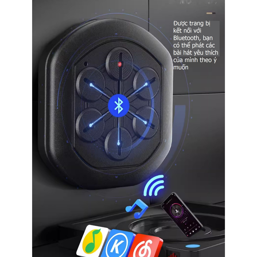 Máy đấm bốc âm nhạc thông minh boxing music bluetooth thế hệ mới 2023