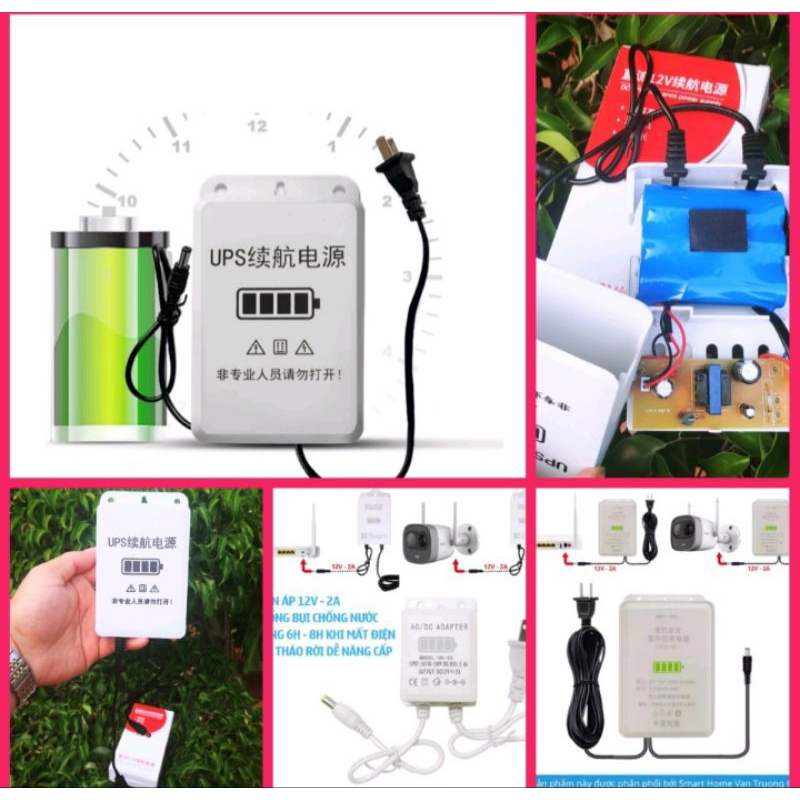 NGUỒN TÍCH ĐIỆN DỰ PHÒNG MẤT ĐIỆN VẪN CÓ ĐIỆN CHO WIFI - KAMERA 12V HÀNG CHUẨN