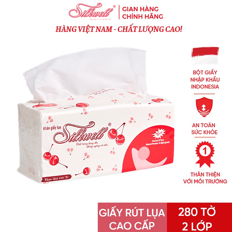 Khăn giấy lụa Silkwell 280 tờ