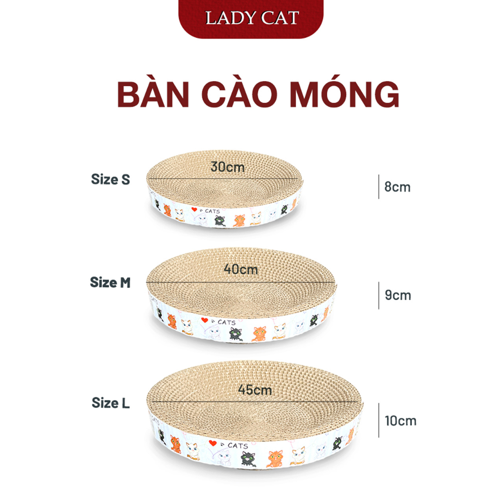 Bàn cào móng mèo - Bàn cào tròn  | LadyCat