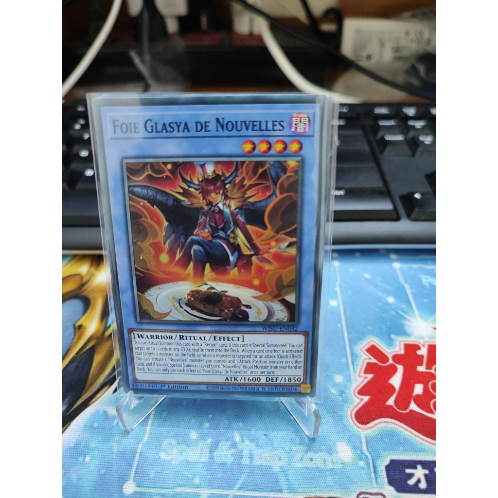 1 lá thẻ bài Foie Glasya de Nouvelles - WISU-EN032 - Super Rare 1st Edition
