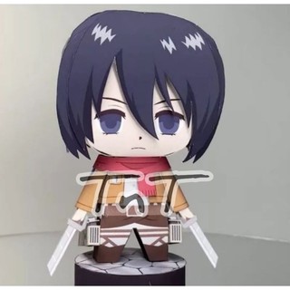 - Mô hình giấy Anime Chibi Mikasa Ackerman