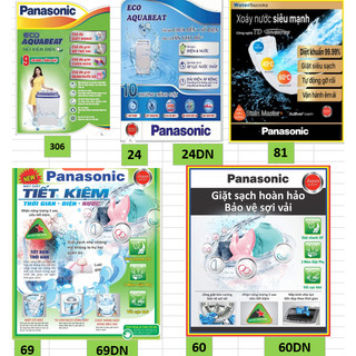 Tem Decan Dán Máy Giặt Panasonic - Miếng Dán Máy Giặt Panasonic