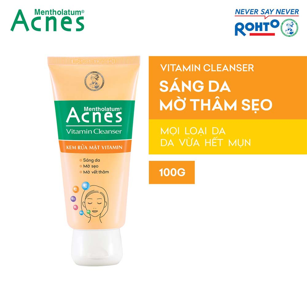 Kem rửa mặt vitamin Acnes Cleanser 50g