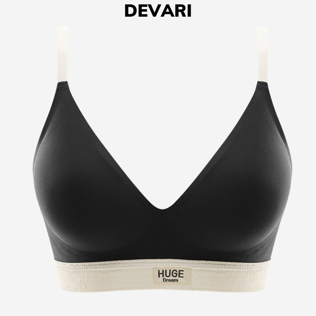 Áo ngực nữ không gọng đệm mút mỏng ôm ngực vận động thoải mái chống chảy xệ DEVARI A454